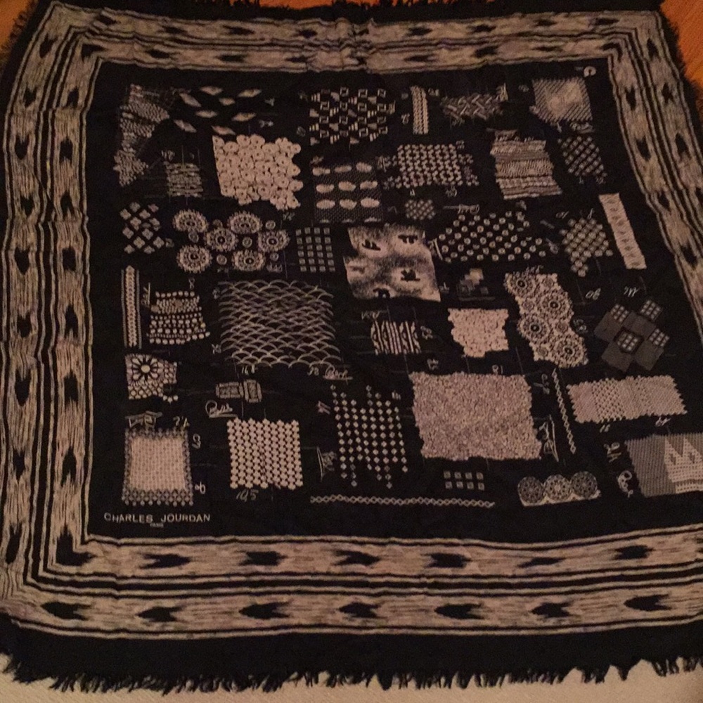 Large silk designer scarf,shawl,wrap